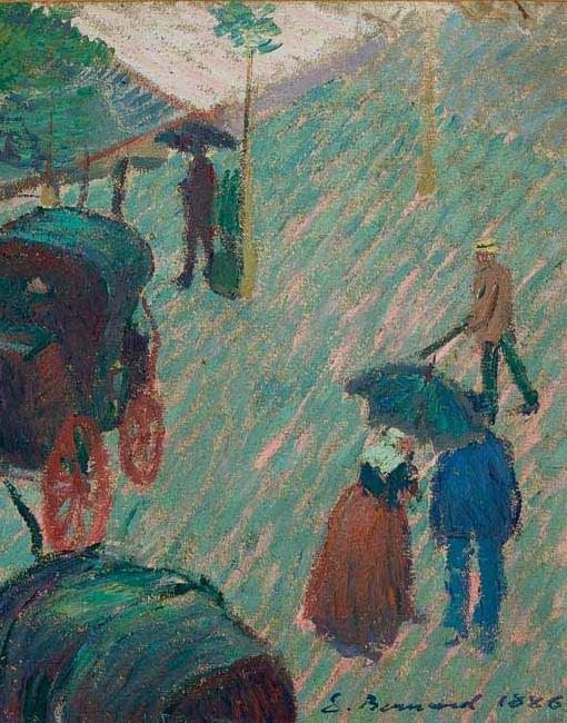 Emile Bernard Le jardin public a Mayenne